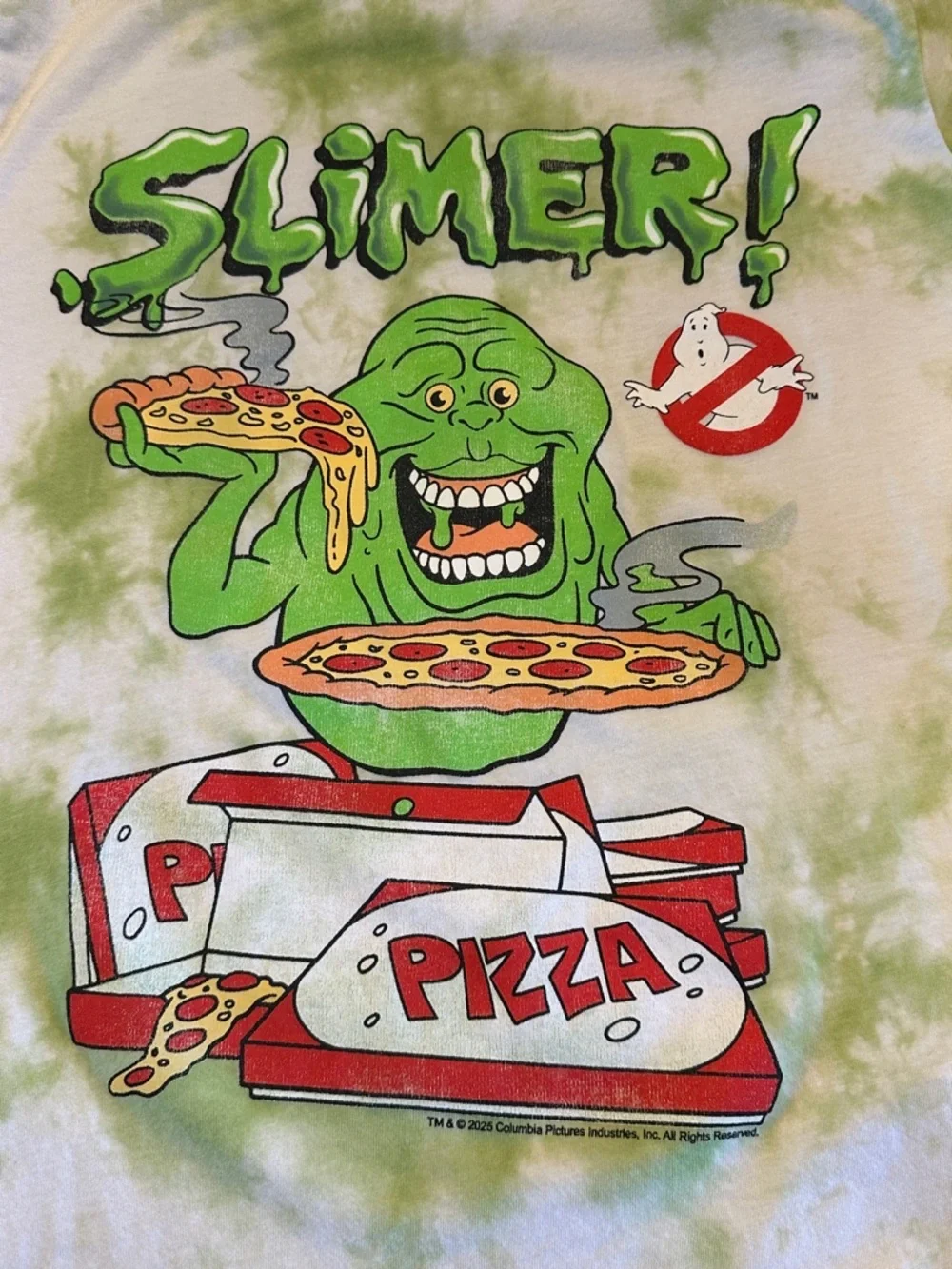 abercrombie kids x Ghostbusters Tie-Dye 'Slimer' Graphic Tee, Sz 13/14